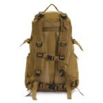 Tan tactical backpack with straps