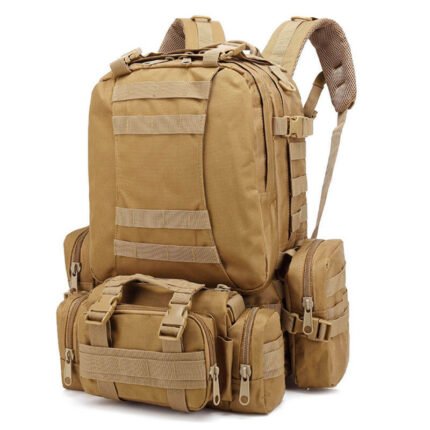 TD-103 | Heavy-Duty 55L Modular Military Tactical Backpack – 3-in-1 Waterproof Rucksack
