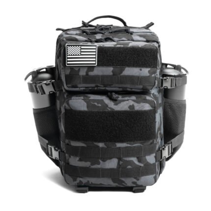 TD-TB-134 | Premium Tactical Backpack Gray Camo – Heavy-Duty Military Gym Bag & Travel Rucksack