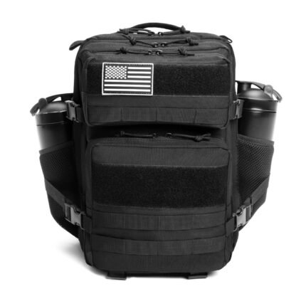 TD-TB-133 | Premium Tactical Backpack Black – Heavy-Duty Military Gym Bag & Travel Rucksack